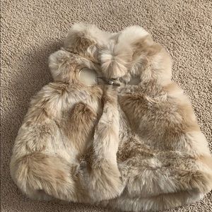 Baby fur vest